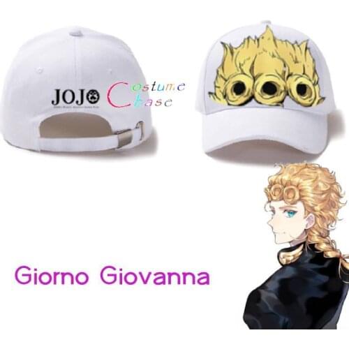 Anime JoJos Bizarre Adventure Giorno Giovanna Adjustable Baseball Cap Hat