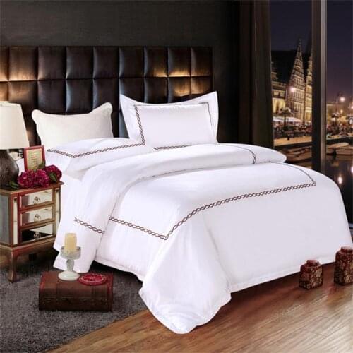 Luxury embroidered cotton bedding set
