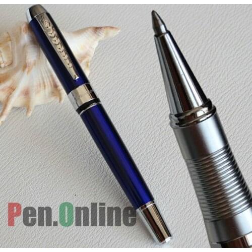 ROLLER BALL PEN JINHAO 250 EXECUTIVE DEEP BLUE SILVER TRIM AND CLIP