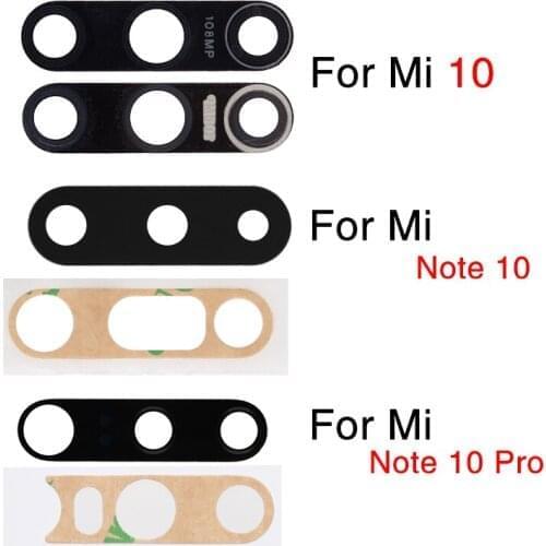 5pcs/lot Rear Camera Glass Lens For Xiaomi Mi 10 Note 10 Pro Back Camera Glass Lens Cover With Sticker Glue