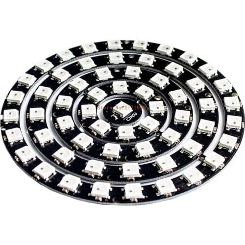 61 bit 61X WS2812 5050 RGB LED Ring Lamp Light with Integrated Drivers