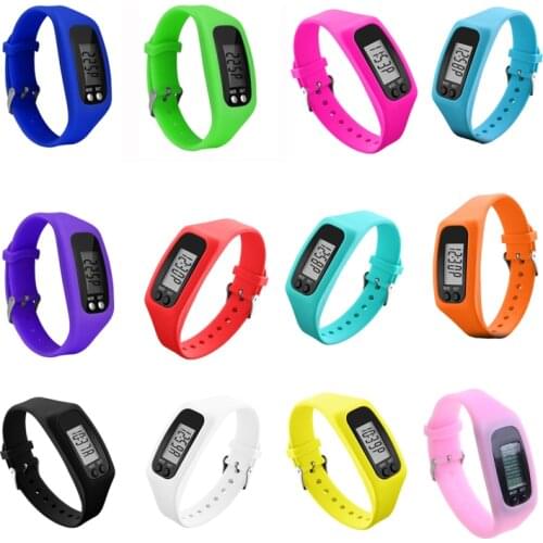 Smart Band Watch Pedometers Bracelet Wristband Digital LED Pedometer Distance Calorie Bracelet for Run Step Walking