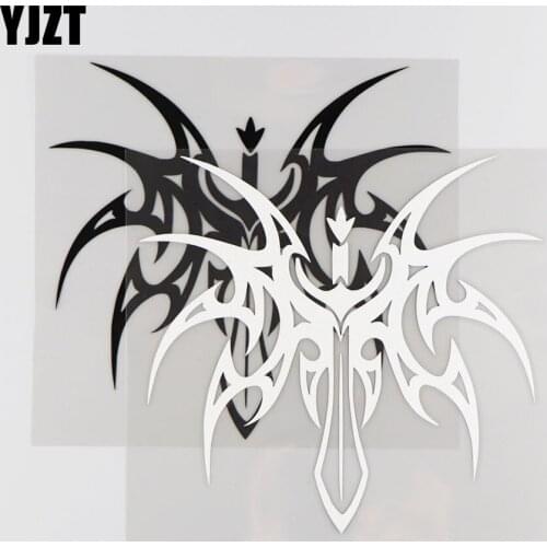 YJZT 18.1CM*16.7CM Creative Design Weapon Sword Pattern Car Sticker Vinyl Decal Decoration 1A-0280
