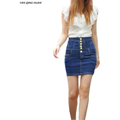 Джинсовые юбки-карандаши YANQINGHUAN China At AliExpress