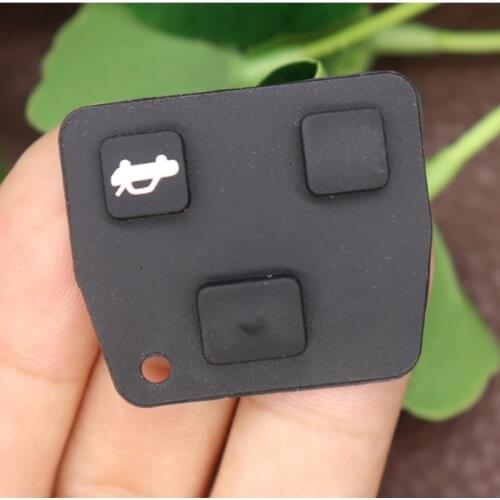 DAKATU For Lexus Toyota Avensis Corolla Camry Yaris Prado Replacement Remote Car Key Fob Silicon Rubber 3 Button Pad