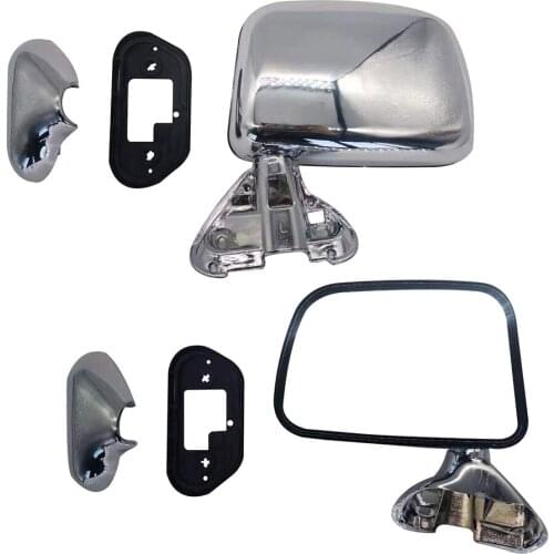 Applicatable To Toyota Hilux YN100 RN85 1989-1997 Auto Car Door Rear View Mirror Chrome Black