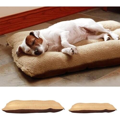 Winter Dog Bed Mat Thicken Pet Cushion Blanket Warm Puppy Cat Fleece Beds For Small Large Dogs Cats Pad