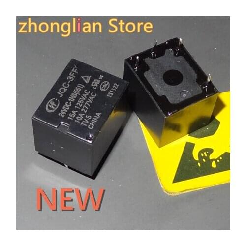 10pcs/Lot Relay JQC-3FF-024-1HS a group of normally open JQC-3FF-24VDC-1HS