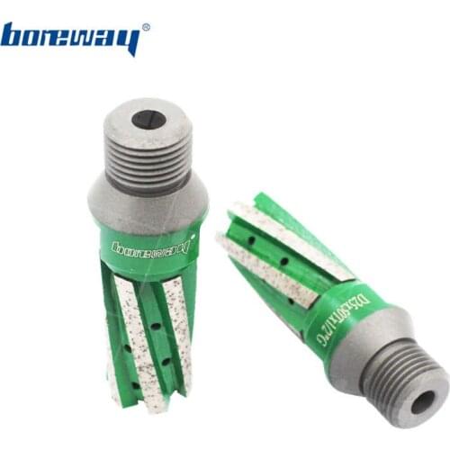 Boreway Supply A Piece of D25x50Tx1/2''G Diamond Cyclone Finger Bits With Bottom Segment For Cutting Sides Quartz Sink