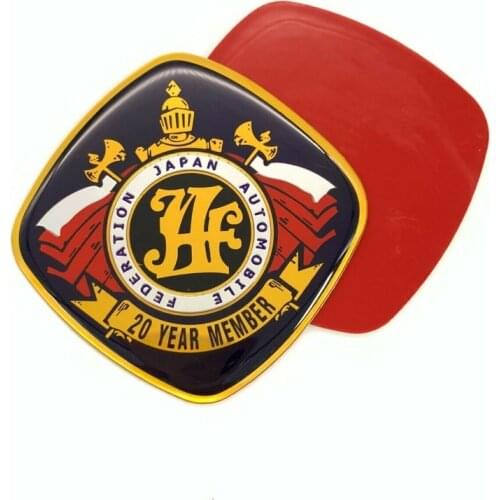 Car Accessories jdm JAF 20th Emblem Japan Automobile Federation Badge Sticker Emblem Decal