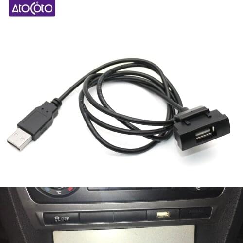 Car RCD510 RNS315 Radio USB 4Pin Interface Extend Cable Adapter for Skoda Octavia Modification Android GPS Button Headunit Panel