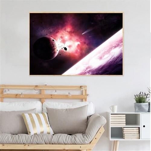 UnFramed HD Printed Universe Stellar Explosion Picture Wall Art Canvas Print Decor Poster Canvas Modern Oil Painting
