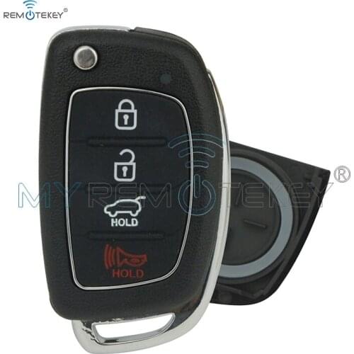 Remtekey Elantra Genesis flip key shell 3 button with panic TOY49 for Hyundai remote key case