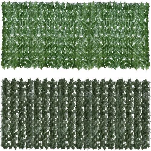 Artificial Simulation Leaf Fence Garden Rattan Net Parthenocissus Balcony Fence Can Be Arbitrarily Spliced Disassembled And Cut