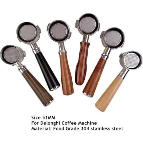 Coffee Portafilter 51mm for Delonghi Dedica EC680 EC685 eco310 ecp35.31 ECOV311 bco420 stainless steel بورتافلتر ديلونجي