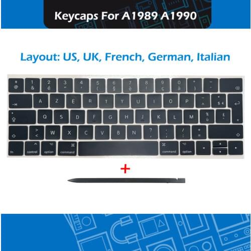 Laptop A1989 A1990 US Keycaps Complete set For Macbook Pro Retina 13" 15" Keyboard repair Keycap with Crowbar 2018