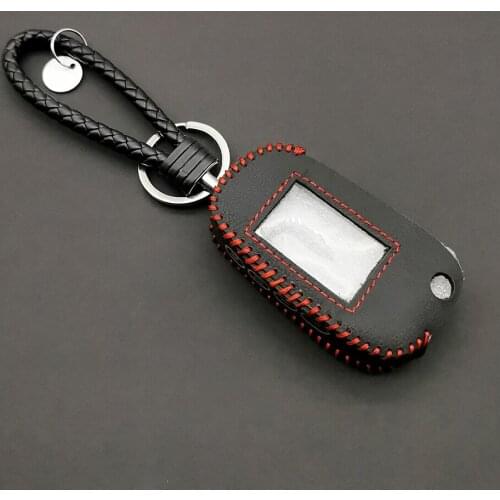 M5 M6 Stylish Carrying Leather Key Case for Scher-Khan Magicar 5 6 Uncut Blade Folding Car Flip Remote Fob Cover Free Shipping