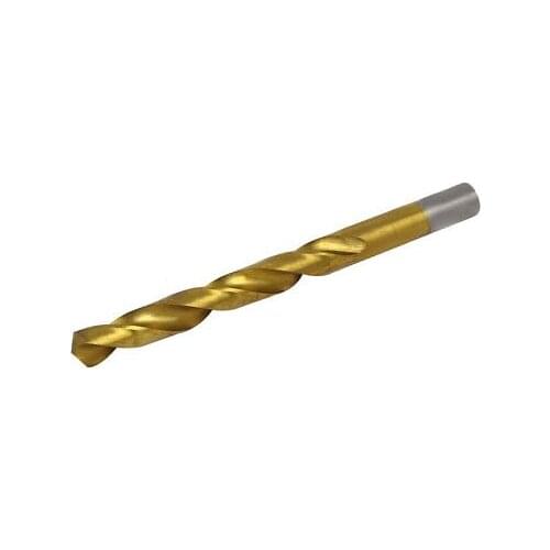 10.4mm Drilling Dia Titanium Plated 2 Flutes Straight Shank Twist Drill Bit
