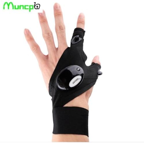 Multipurpose Waterproof Fishing Gloves + LED Light Rescue Tools for Volkswagen Skoda Octavia Fabia Rapid Superb Yeti Roomster