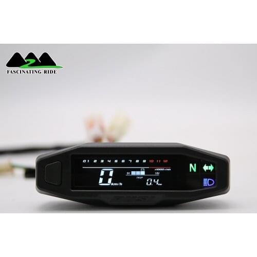 General motorcycle refitted accessories multi-function LCD instrument water temperaturespeed sensor displayDigital Tachometer