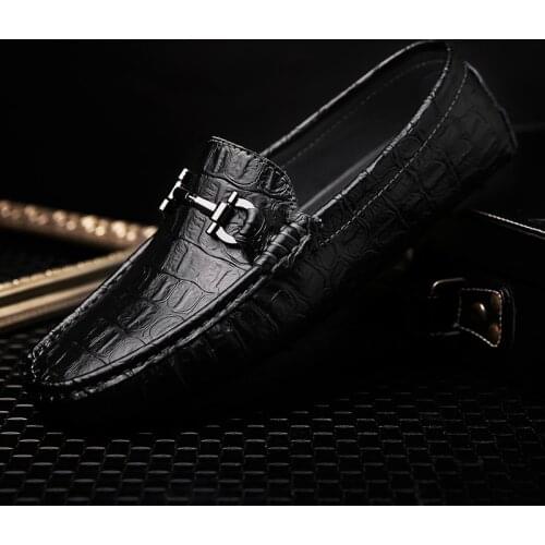 Genuine Leather Men Shoes Outdoor Luxury Brand Men Penny Loafers Fashion Moccasins Slip on Italian Designer Casual Shoes Men J3