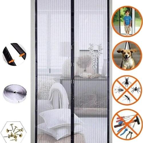 Mosquito Net Anti Mosquito Insect Fly Bug Magnetic Screen Door Summer Automatic Closing Door Curtain Room Divider Door Screen