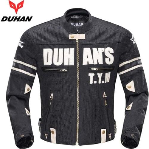Duhan Motorcycle Jacket Mens Moto Mesh Riding Jackets Motocross Removable Sleeve Blouson Motorbike Racing Jaqueta Motoqueiro