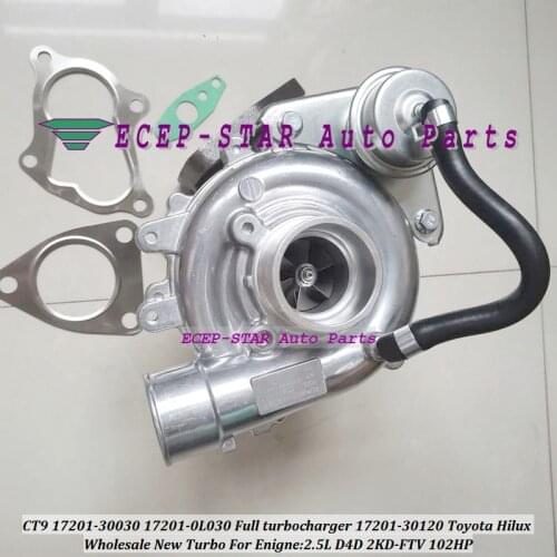 NEW CT16 17201-30030 17201-OL030 Oil Cooled Turbo Turbocharger For TOYOTA HI-ACE HI-LUX Hilux Hiace D4D 4WD 2001- 2KD-FTV 2.5L