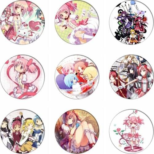 Puella Magi Madoka Magica Cosplay Badges Kaname Madoka Brooch Icon Akemi Homura Collection Breastpin for Backpacks Clothing