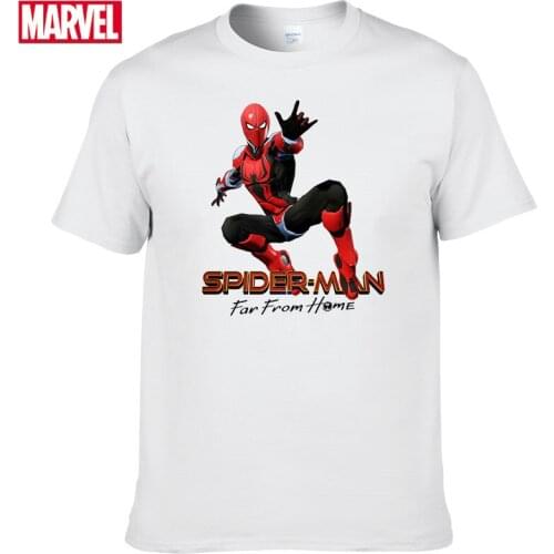 Marvel The Avengers spiderman t shirt Comfortable Breathable 100% cotton Fashion clothes for teens Summer tee shirt oversize #79