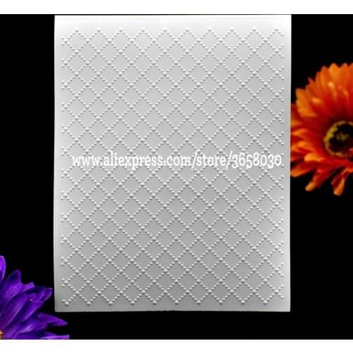 Grid Plastic Embossing Folder For Scrapbook DIY Album Card Tool Plastic Template 12.1x15.3cm 8071129