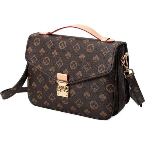 Small square bag with crossbar, womens new fashion, versatile, large capacity postmans bag, one shoulder handbag handbag