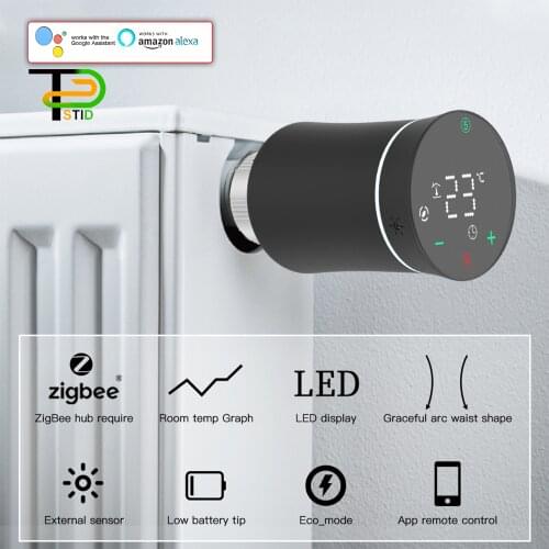 2 In 1 thermostatic head radiator Zigbee Thermostat WIFI for Gas Boiler Heating and Hot Water NO/NC Switch to Keep Warm at Home