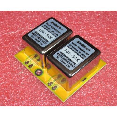 Permalloy audio signal transformer 10K: 90K signal 3 times booster amplification, 10Hz ～ 45KHz -1DB 20Hz ～ 33KHz -0.6DB