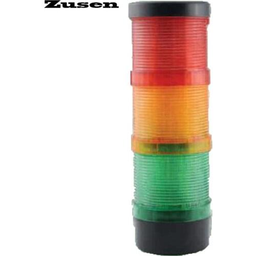 Zusen new 70mm with buzzer TB70-3T-D-J 12v 24v 220v the combination of constant and strobe signal tower light