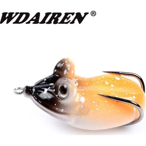 1Pcs Soft Frog Fishing Lures 5.5cm 11.5g Japan Plastic Silicone Bait iscas artificiais Topwater Fishing Tackle Wobblers WD-569