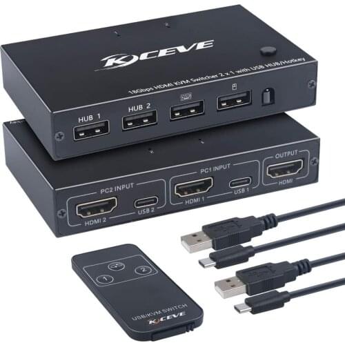 2 Ports 2.0 KVM switch 2 in 1 out Sharing 2 USB Devices 2.0 Switch Switcher For PC Computer Printer Keyboard Mouse