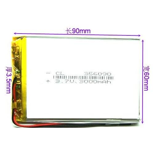 356090 Tablet PC battery general battery 3000 Ma built-in 3.7V polymer lithium battery