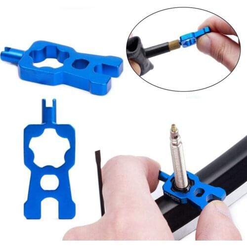 Risk 4 In1 Portable Repair Bicycle Valve Tool For MTB Road Bike Valves Core Wrench Disassembly Installation Tool Removal Parts