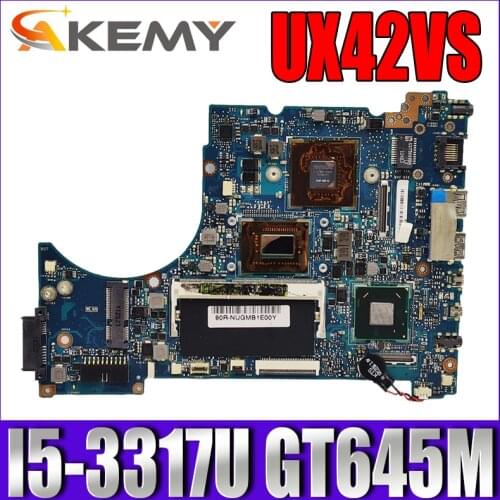 Akemy UX42VS Laptop motherboard for ASUS UX42VS UX42V original mainboard 2GB-RAM I5-3317U GT645M