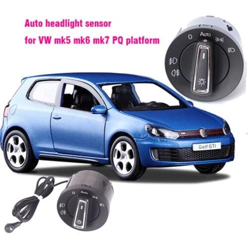 Car Headlight Switch Built-in Auto Light Sensor PQ Platform For VW Passat 2017 2018 ,POLO 2019 2020 , Bora scirocco beetle 10pin