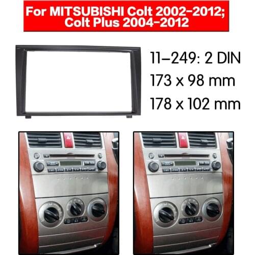 Car Radio frame Audio Fascia For MITSUBISHI COLT PLUS 2007+ Car Stereo Radio Fascia Panel Installation Adapter DVD player Frame