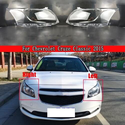 Car Glass Lamp Headlamp Lampcover Shell Auto Lampshade Headlight Lens Cover Plastic Clear For Chevrolet Cruze Classic 2015