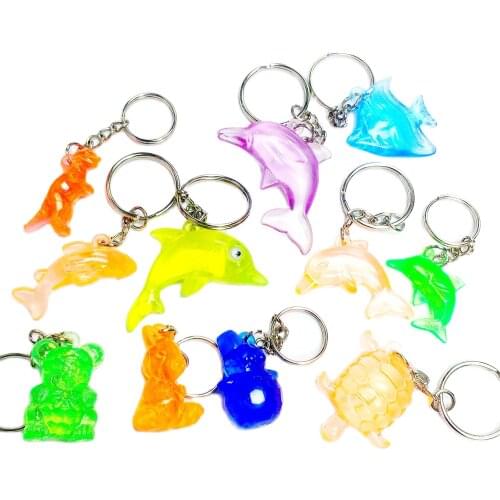 FREE SHIP 8pc Assorted design animal Key chain Pinata Bag Filler Loot Gag Vending Novelty Birthday Party Favor Favour Prize Gift