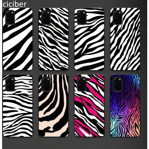Zebra stripes Phone Case for Samsung A51 A71 S21 S20 A50 A70 A40 A20 A20E S10 S9 S8 Ultra Puls Note 20 10 9 Plus Cover Fundas
