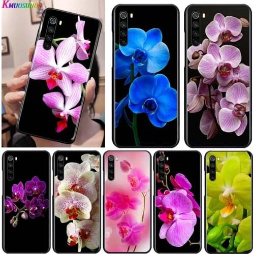 Orchid Flowers for OPPO Reno 2 Z 2Z 2F 3 4 5 Pro 5G 4Z 4SE 5F ACE F7 A5 A9 2020 Black Phone Case Soft Cover Shell