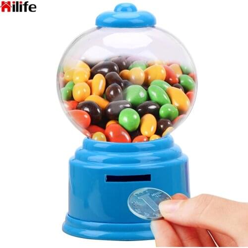 Kids Coin Bank Children Gift Candy Dispenser Box Bottle Creative Cute Sweets Toy Machine Bubble Storage Jar Candy Dispenser