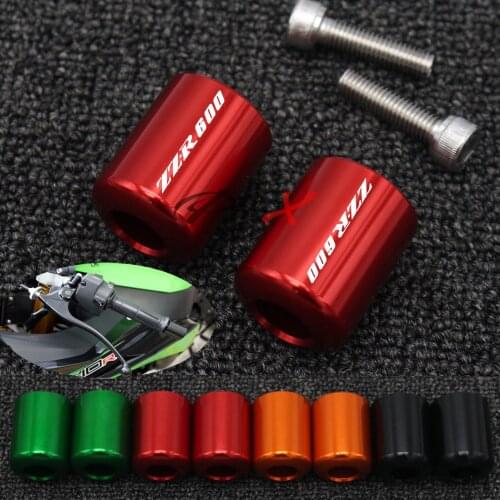 For KAWASAKI NINJA ZZR600 ZZR 600 1990-2009 Motorcycle Accessories CNC Aluminum Handlebar Grips Bar Ends Cap Slider MOTO