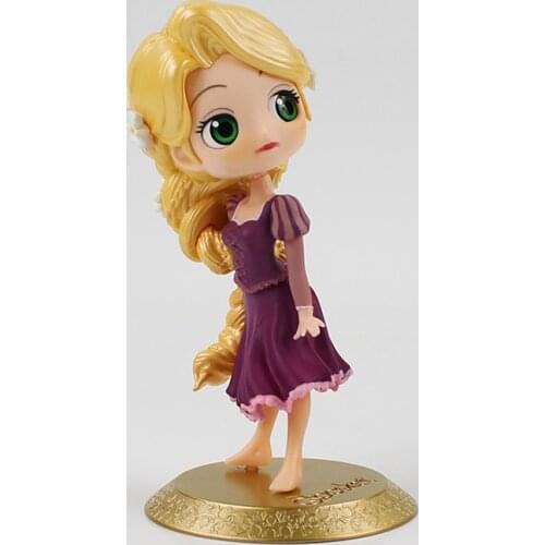 15cm Tangled Princess Figure Toys Q Posket PVC Action Figure Beauty Model Toys Doll For Birthday Gifts