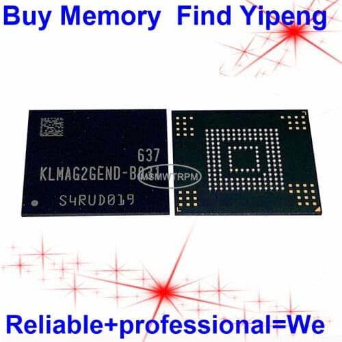 KLMAG2GEND-B031 BGA153Ball EMMC5.0 5.0 16GB Mobilephone Memory New original and Second-hand Soldered Balls Tested OK
